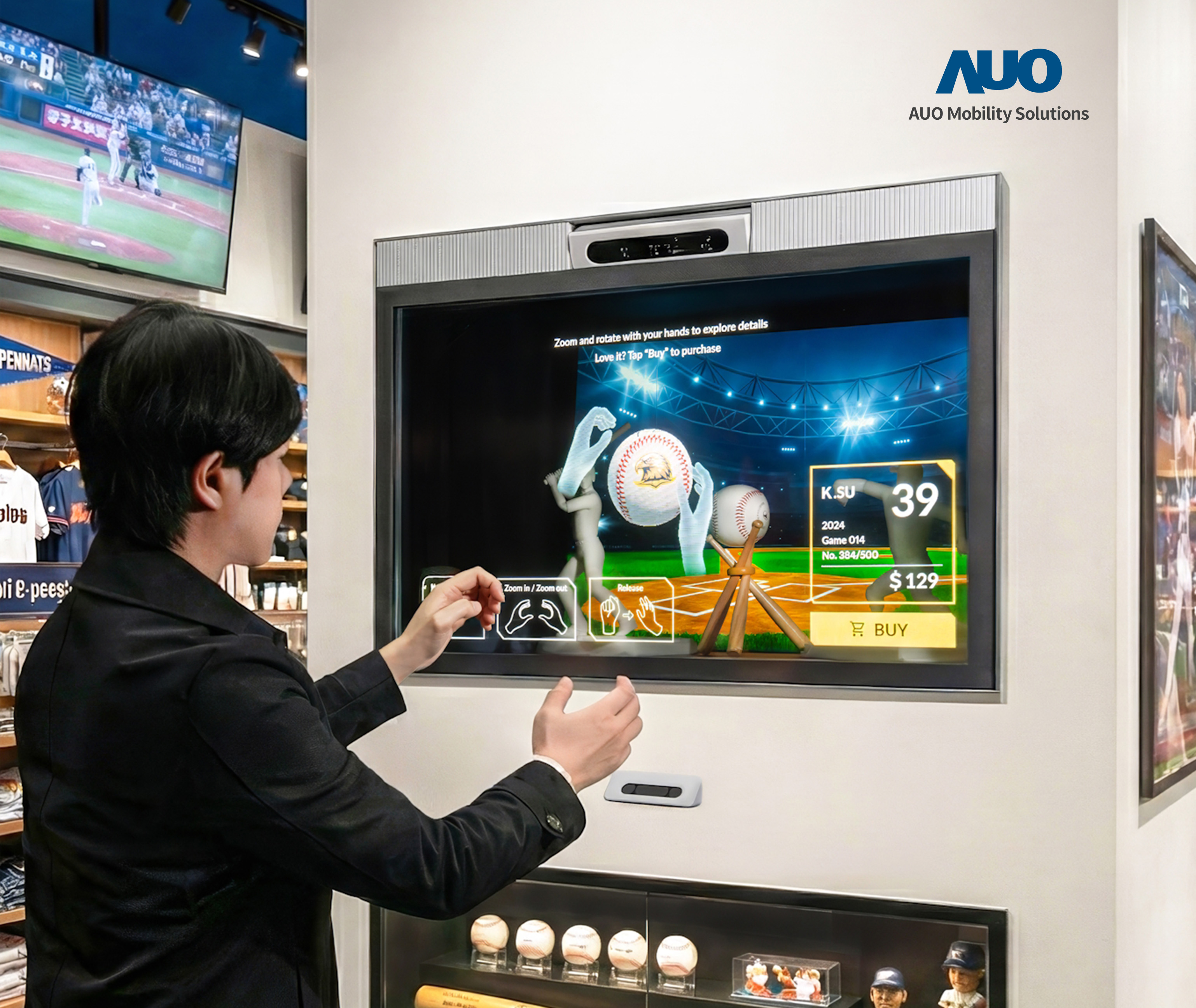 64��Sports AR Solution�ṩ���wِ���cMicro LED͸���@ʾ���������ӵ��\�ã����څ�ِ�߻�����и�����Ϣ���˽⣬�����I�N���ӣ������p����͸���@ʾ��Ļ����ɣ������I�N�����¼oԪ��